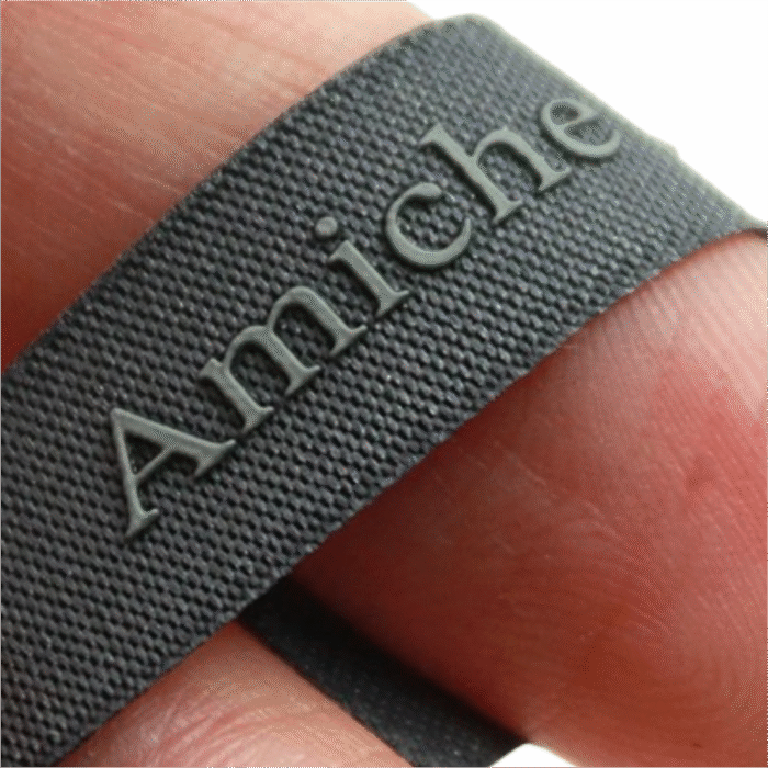 Woven Label With Silicon Logo - Image 1